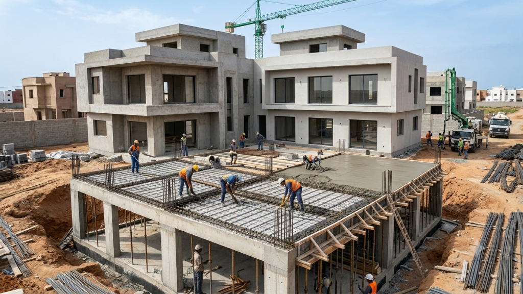 Construction d’un ensemble résidentiel